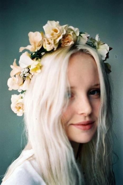 косата с цветя