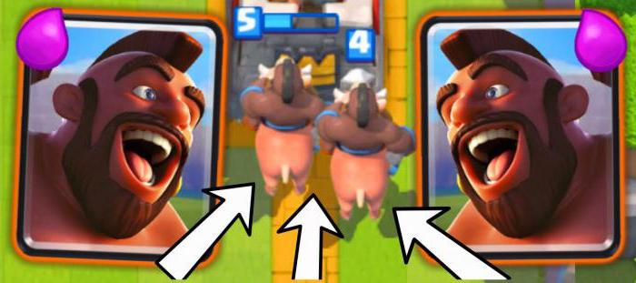 Палубата за 4-та арена Clash Royale: с замразяване, с свиня и фриз