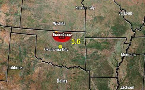 земетресение в Оклахома